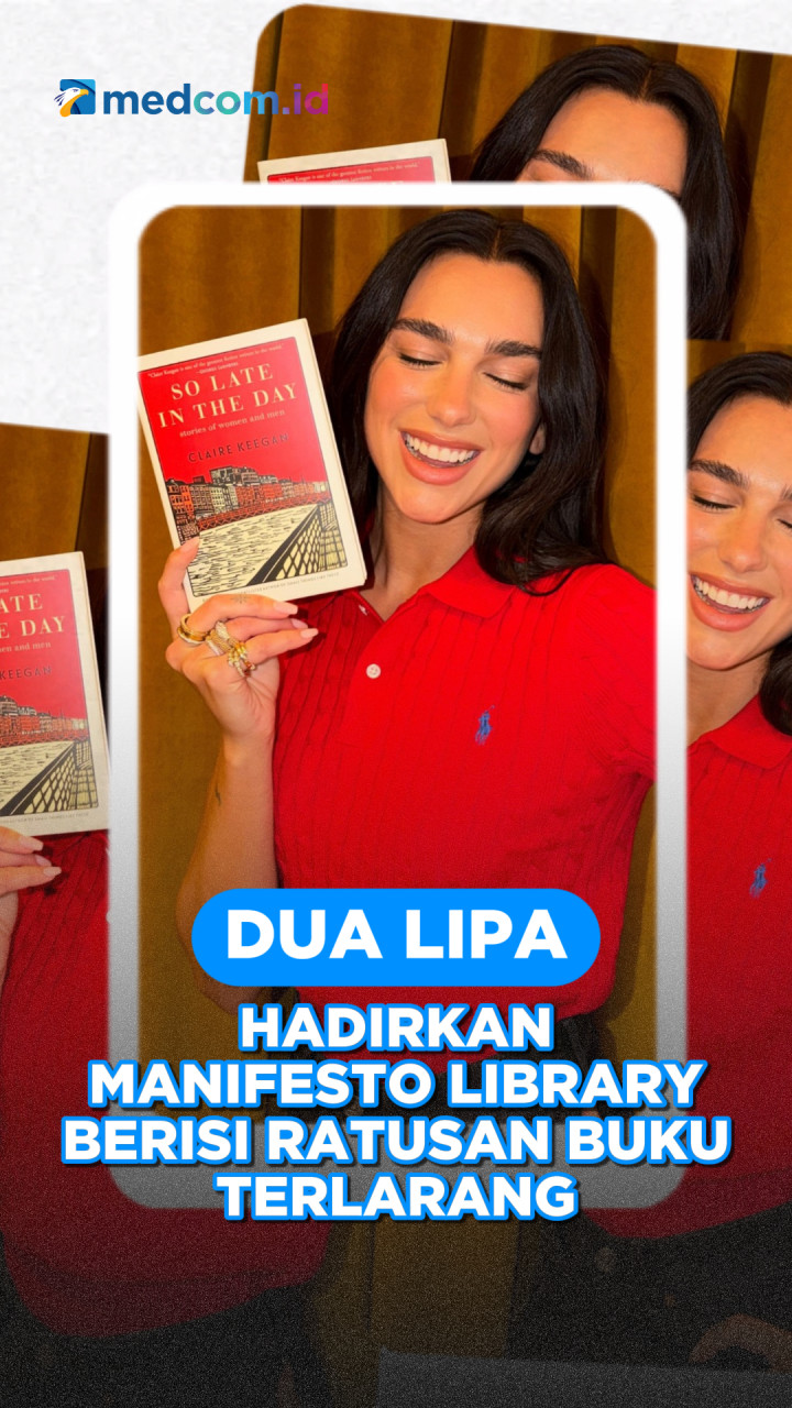 Dua Lipa Hadirkan Manifesto Library Berisi Ratusan Buku Terlarang