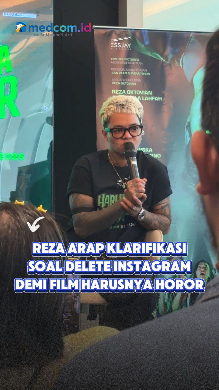 Reza Arap Klarifikasi Soal Delete Instagram demi Film Harusnya Horor