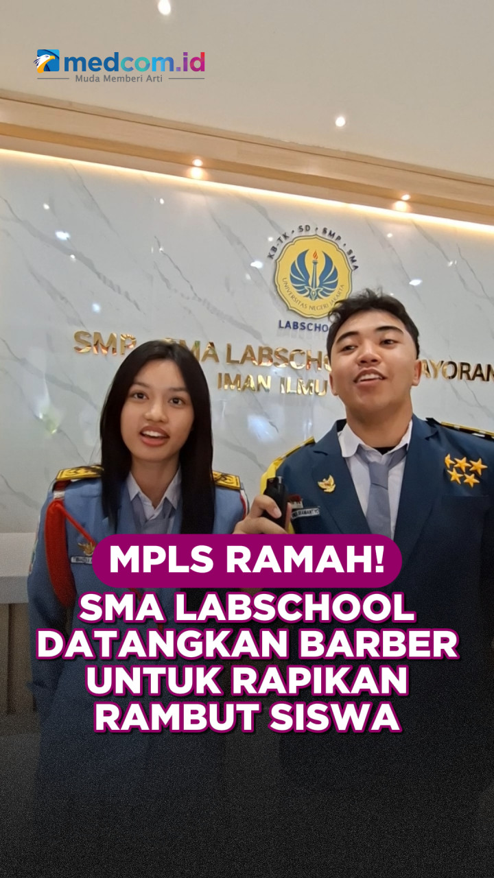 MPLS Ramah! SMA Labschool Datangkan Barber untuk Rapikan Rambut Siswa