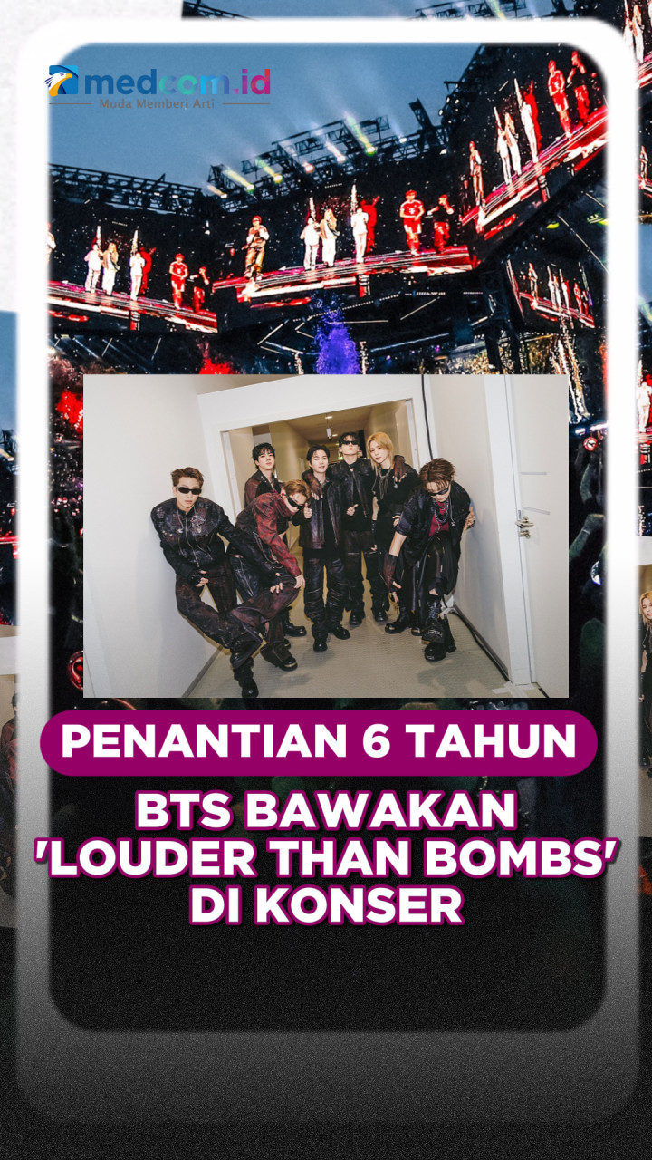 Penantian 6 Tahun, BTS Bawakan 'Louder Than Bombs' di Konser