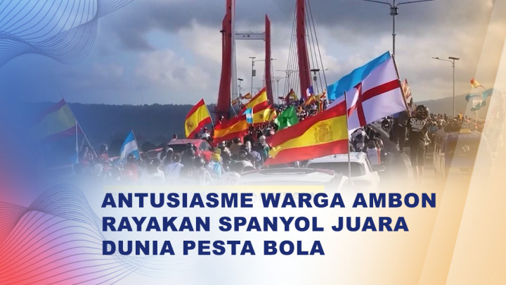Ribuan Suporter Spanyol di Ambon Rayakan Gelar Juara Pesta Bola Dunia 2026