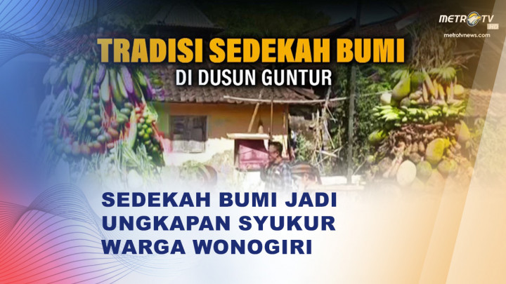 Tradisi Sedekah Bumi di Wonogiri, Warga Kirab Dua Gunungan Hasil Panen