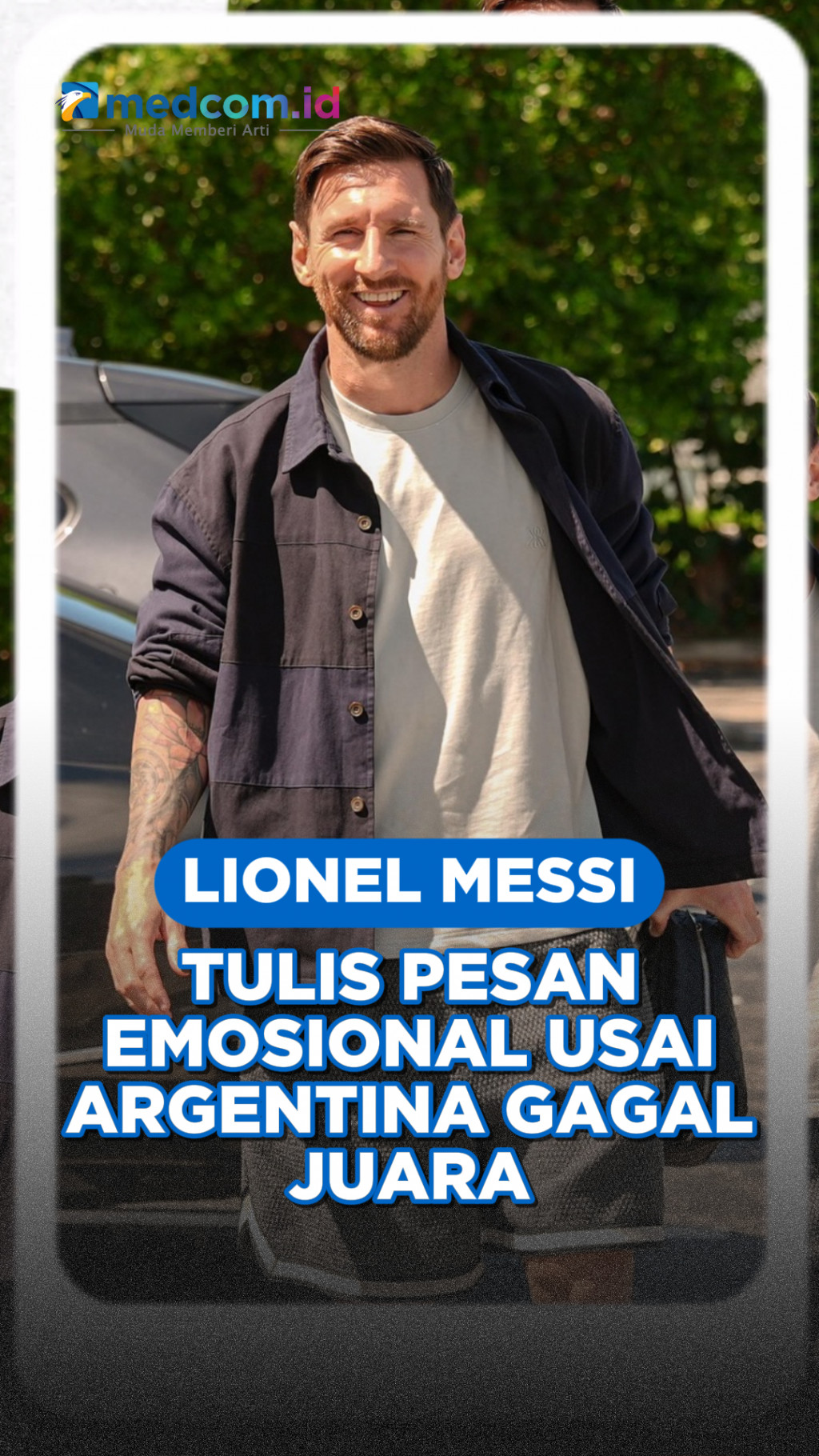 Lionel Messi Tulis Pesan Emosional usai Argentina Gagal Juara