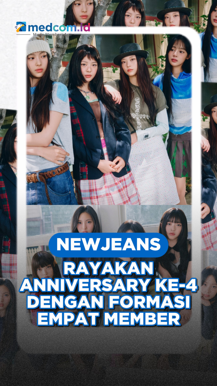 NewJeans Rayakan Anniversary Ke-4 dengan Empat Member