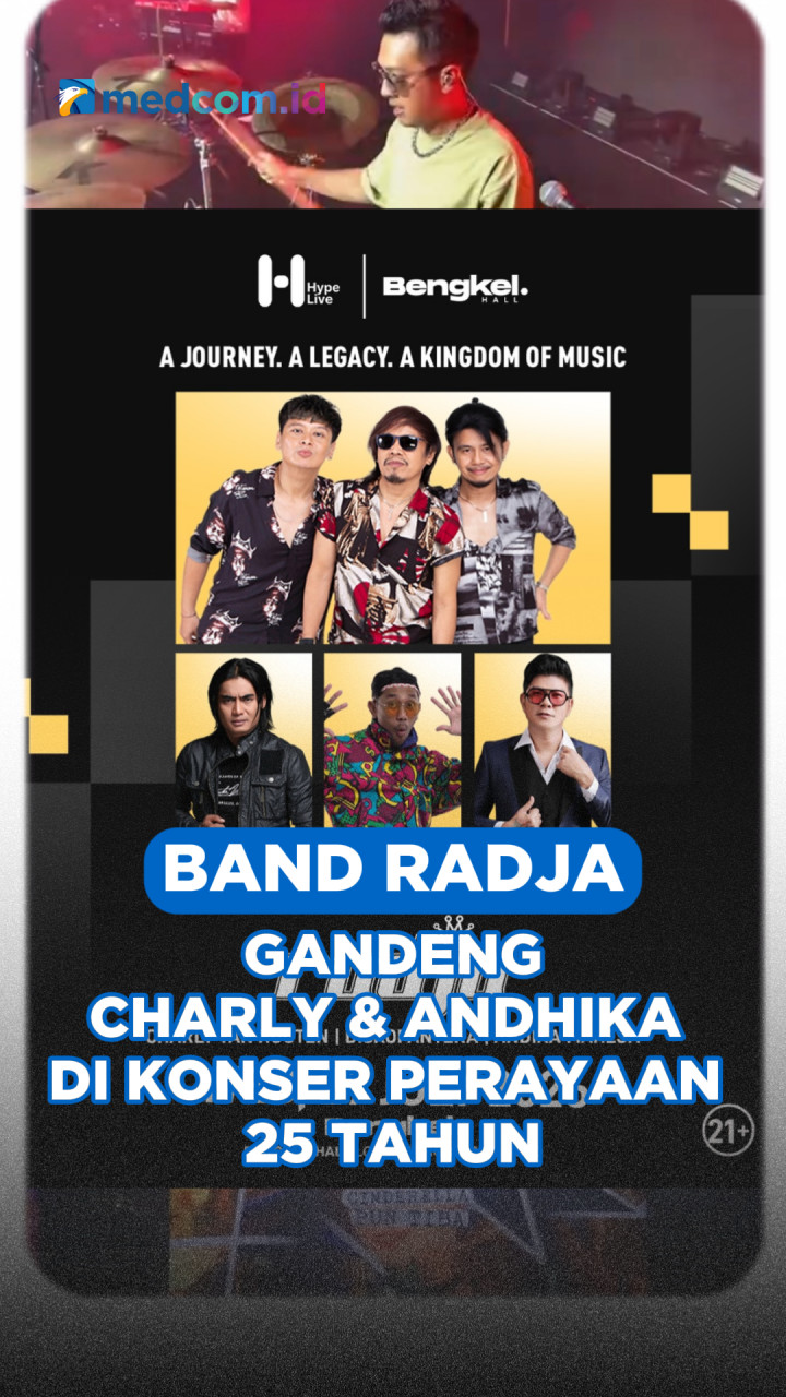 Band Radja Gandeng Charly dan Andhika di Konser Perayaan 25 Tahun