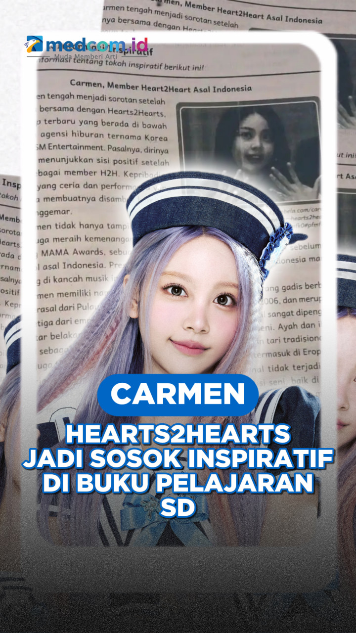 Carmen Hearts2Hearts Jadi Sosok Inspiratif di Buku Pelajaran SD