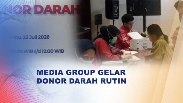 Setetes Darah untuk Sesama, Karyawan Media Group Antusias Ikut Donor Darah