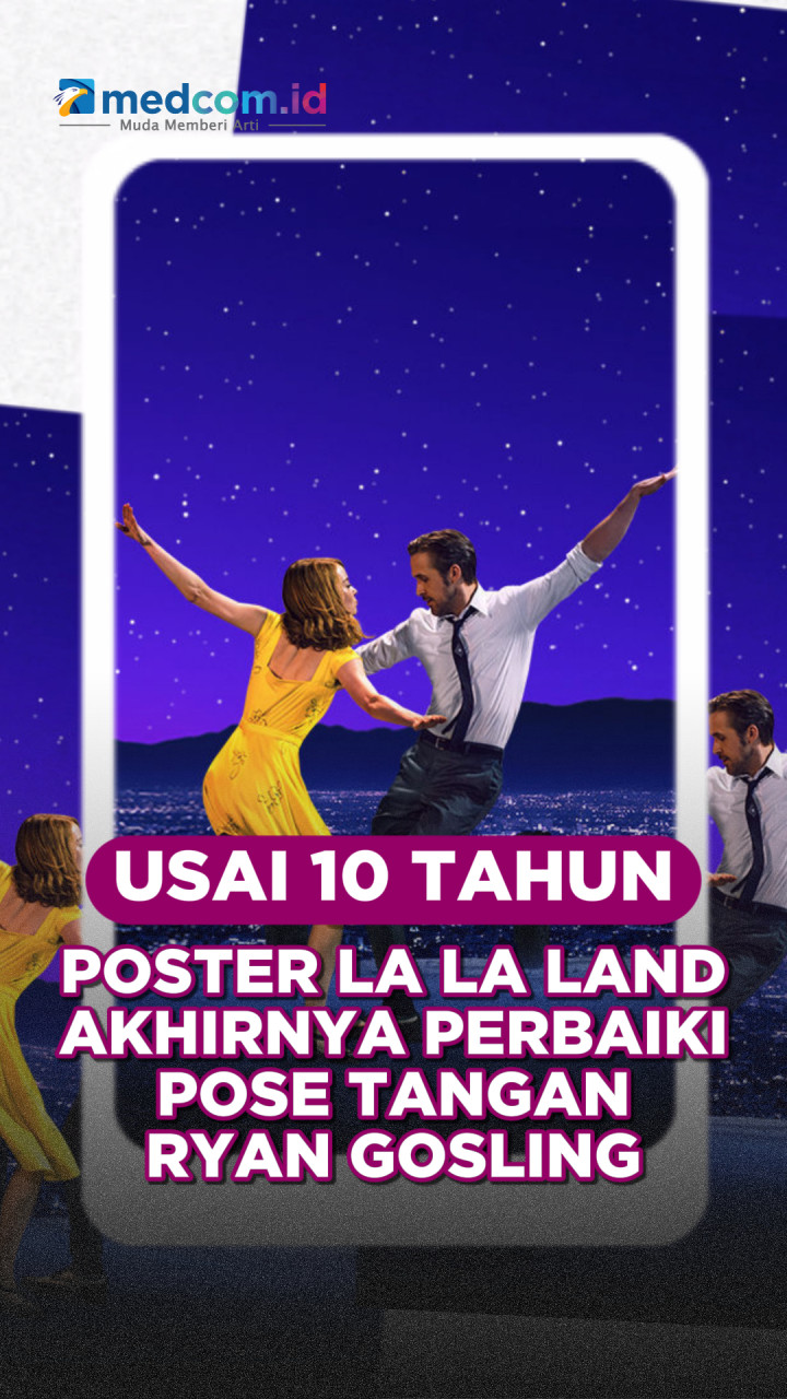 Usai 10 Tahun, Poster La La Land Akhirnya Perbaiki Pose Tangan Ryan Gosling
