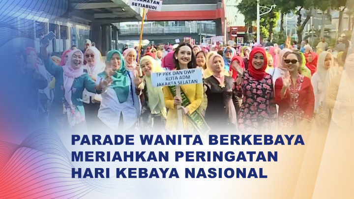Parade Wanita Berkebaya Ajak Masyarakat Lestarikan Kebaya sebagai Busana Sehari-hari