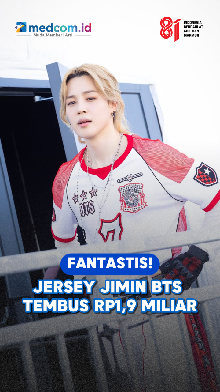Fantastis! Jersey Jimin BTS Tembus Rp1,9 Miliar