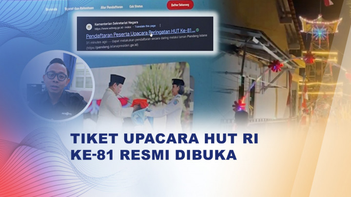 Pendaftaran Upacara HUT Ke-81 RI di Istana Dibuka, Antusiasme Masyarakat Membludak