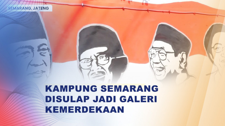 Mural Presiden hingga Punokawan Warnai Kampung di Semarang Jelang HUT RI