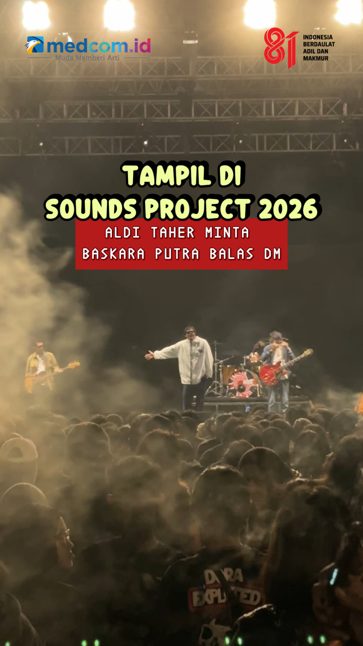 Nongol di The Sounds Project 2026, Aldi Taher Malah Tagih DM ke Baskara Putra