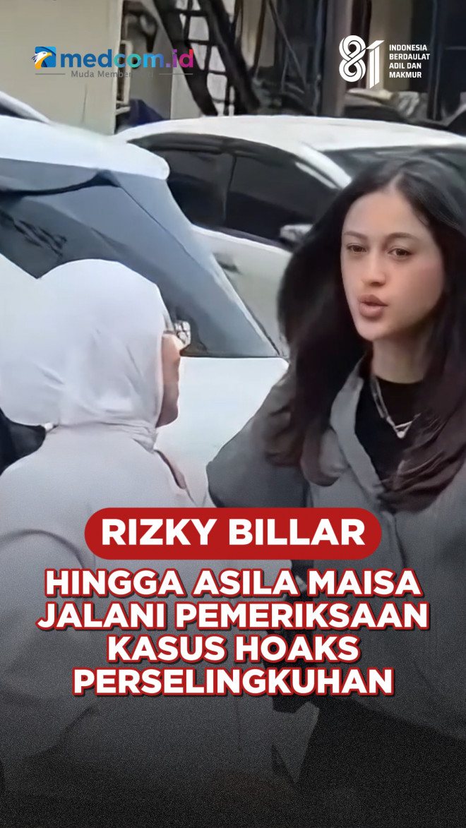 Rizky Billar hingga Asila Maisa Jalani Pemeriksaan Kasus Hoaks Perselingkuhan