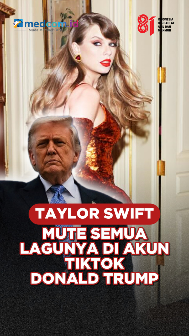 Taylor Swift Mute Semua Lagunya di Akun TikTok Donald Trump