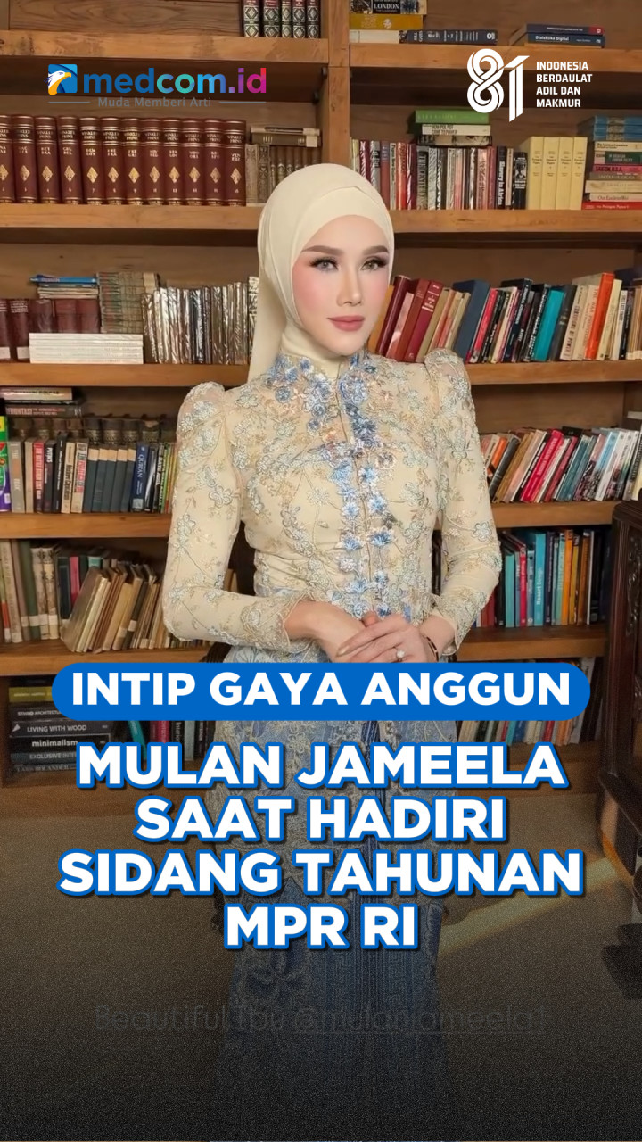Intip Gaya Anggun Mulan Jameela Saat Hadiri Sidang Tahunan MPR RI