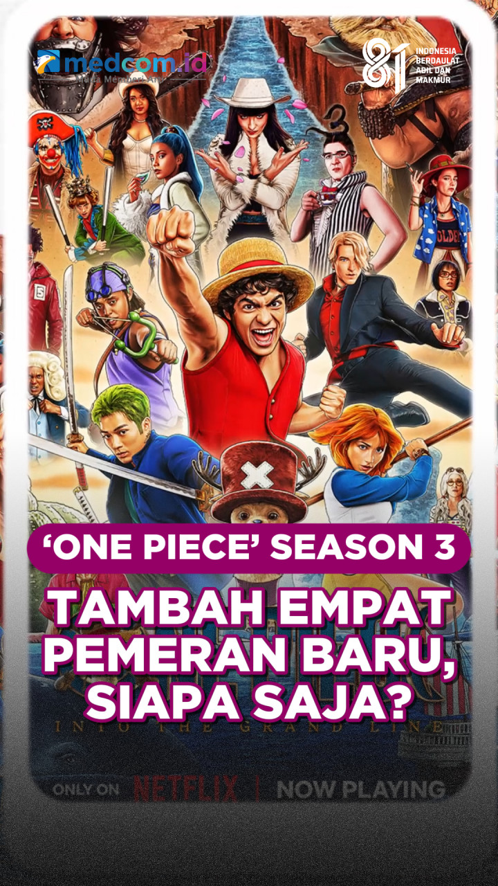 One Piece Season 3 Tambah Empat Pemeran Baru, Siapa Saja?