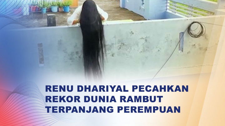 Perempuan India Renu Dhariyal Catat Rekor Guinness dengan Rambut 271,5 Cm