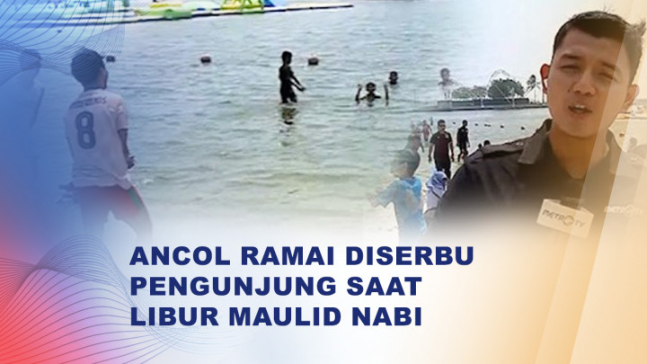 Libur Maulid Nabi, Pantai Ancol Ramai Dikunjungi Wisatawan