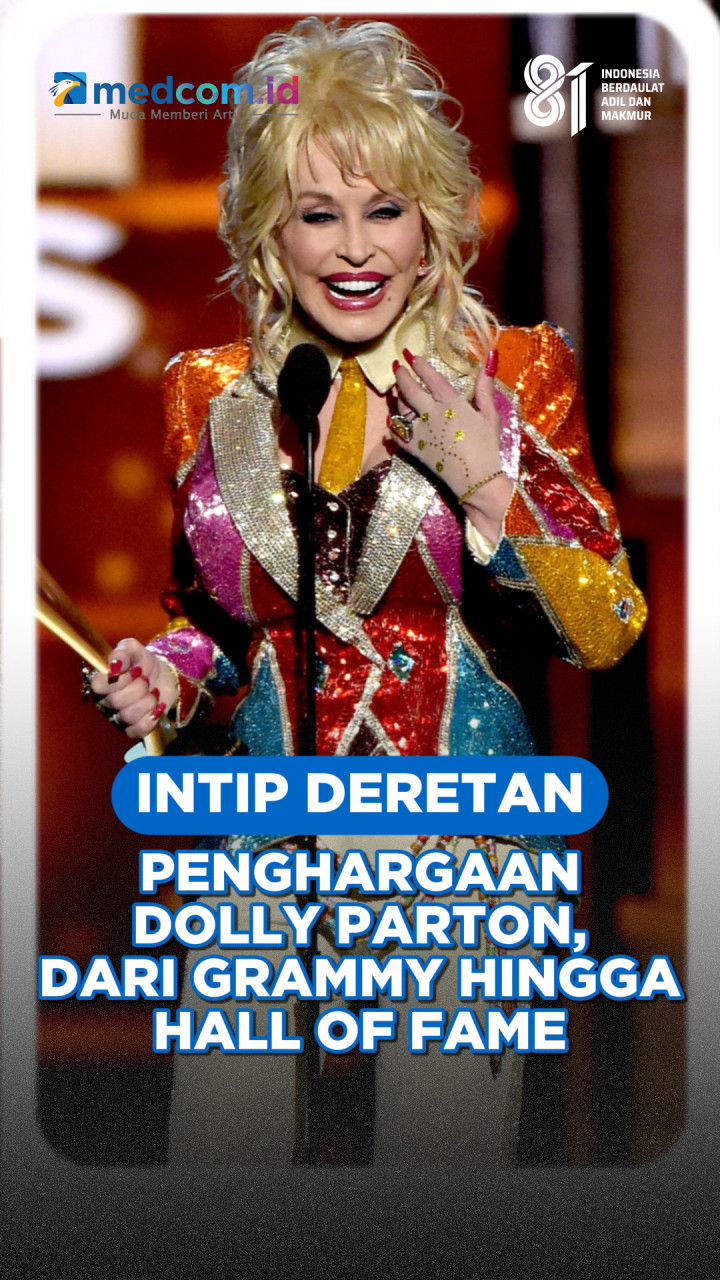 Intip Deretan Penghargaan Dolly Parton, dari Grammy hingga Hall of Fame