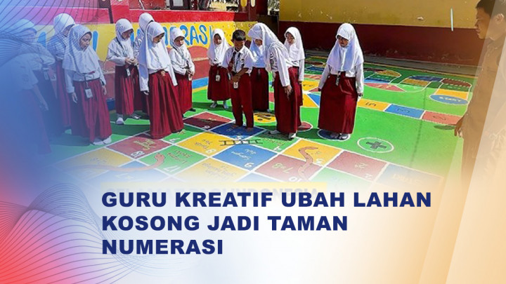 Lahan Kosong Disulap Jadi Taman Numerasi, Siswa Belajar Matematika Sambil Bermain