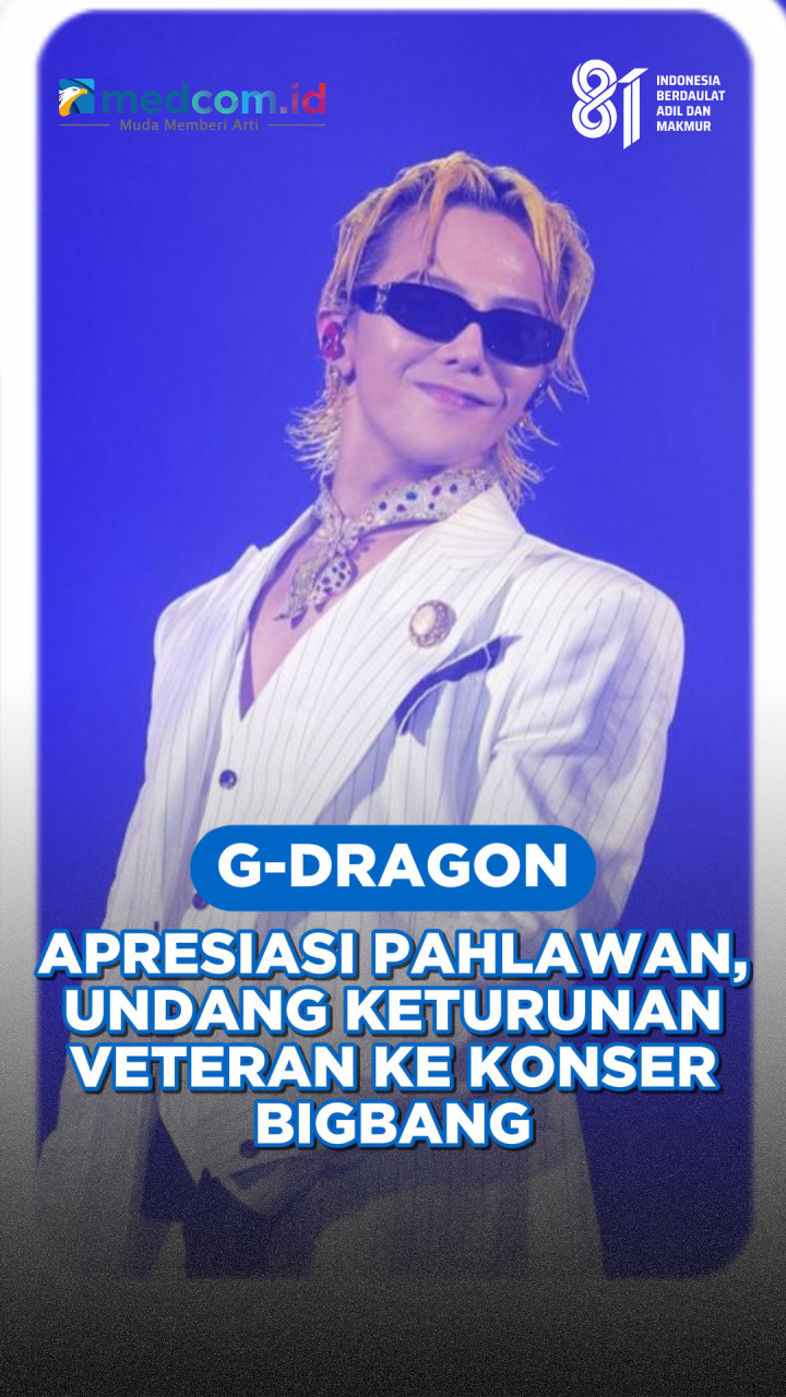 G-Dragon Apresiasi Para Pahlawan, Undang Keturunan Veteran ke Konser BIGBANG