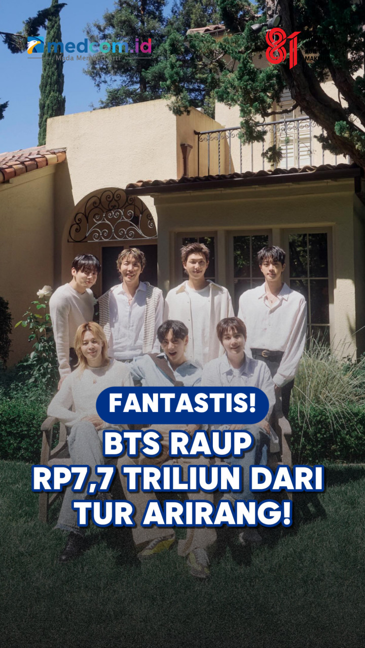 Fantastis! BTS Raup Rp7,7 Triliun dari Tur ARIRANG!