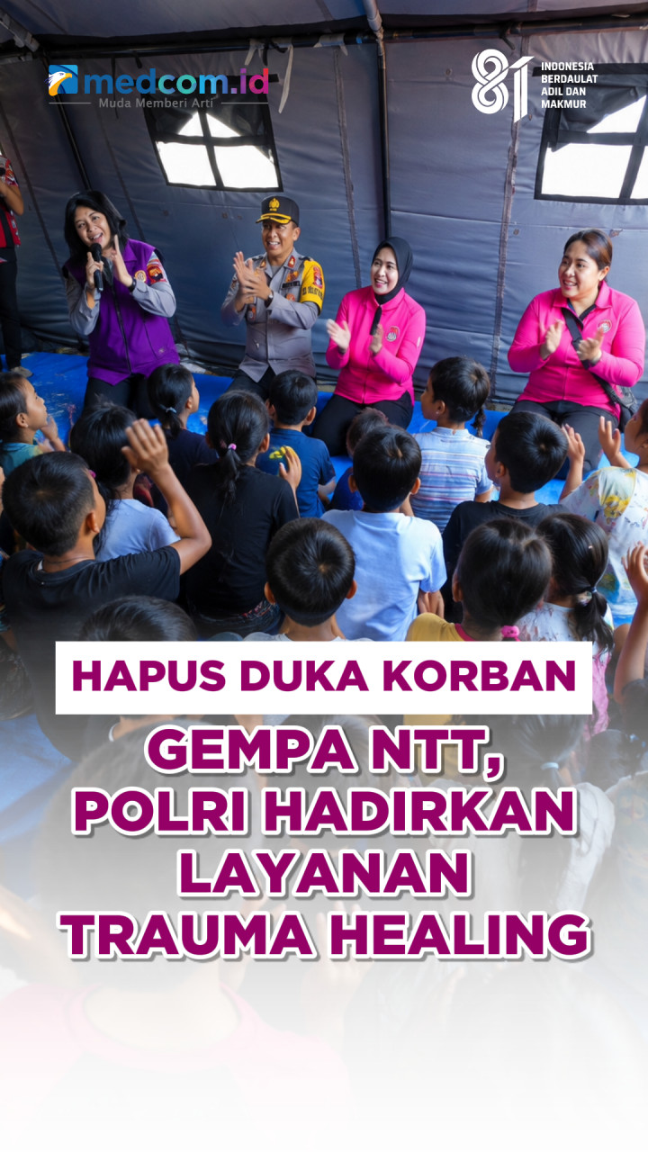 Hapus Duka Korban Gempa NTT, Polri Hadirkan Layanan Trauma Healing