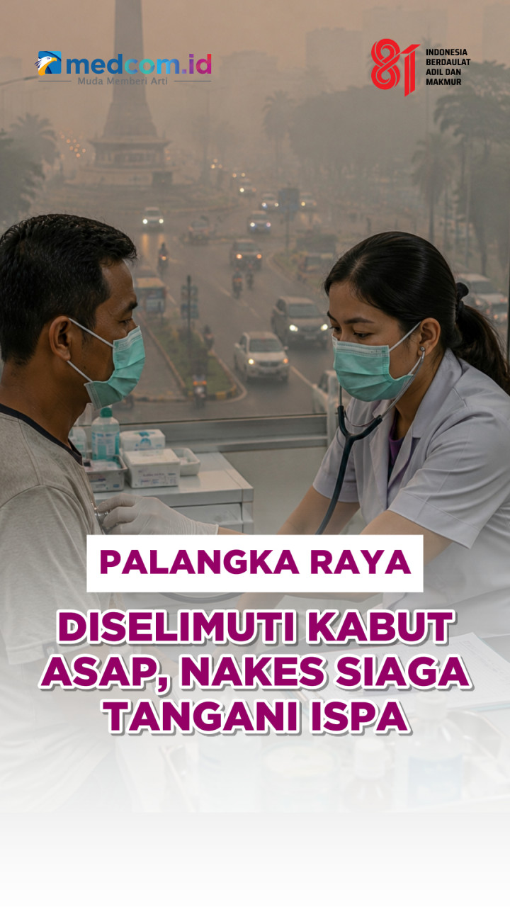 Palangka Raya Diselimuti Kabut Asap, Nakes Siaga Tangani ISPA