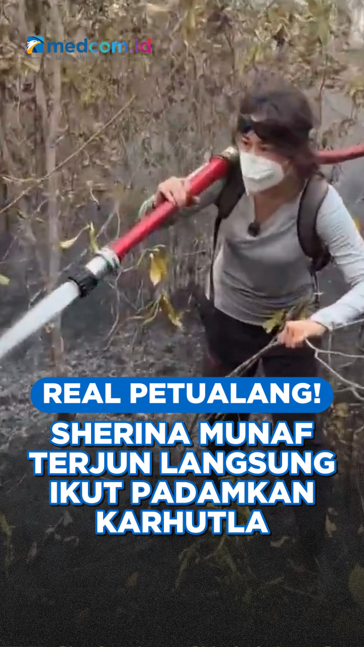 Real Petualang! Sherina Munaf Terjun Langsung Ikut Padamkan Karhutla
