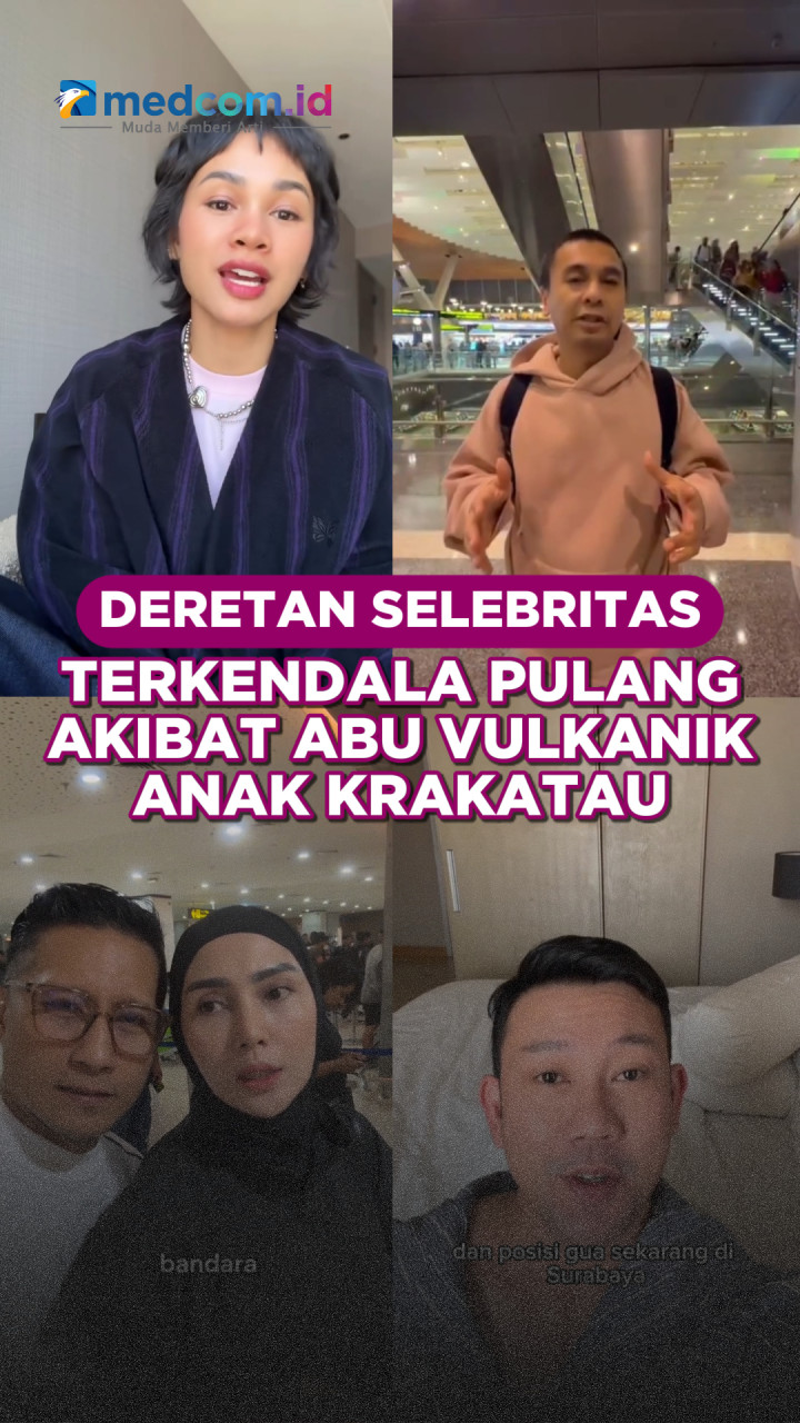 Deretan Selebritas Terkendala Pulang akibat Abu Vulkanik Gunung Anak Krakatau