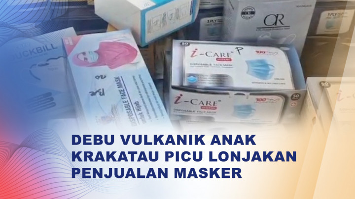 Pedagang Masker Raup Omzet akibat Debu Vulkanik