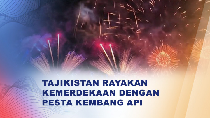 Ribuan Warga Saksikan Kembang Api HUT ke-35 Kemerdekaan Tajikistan
