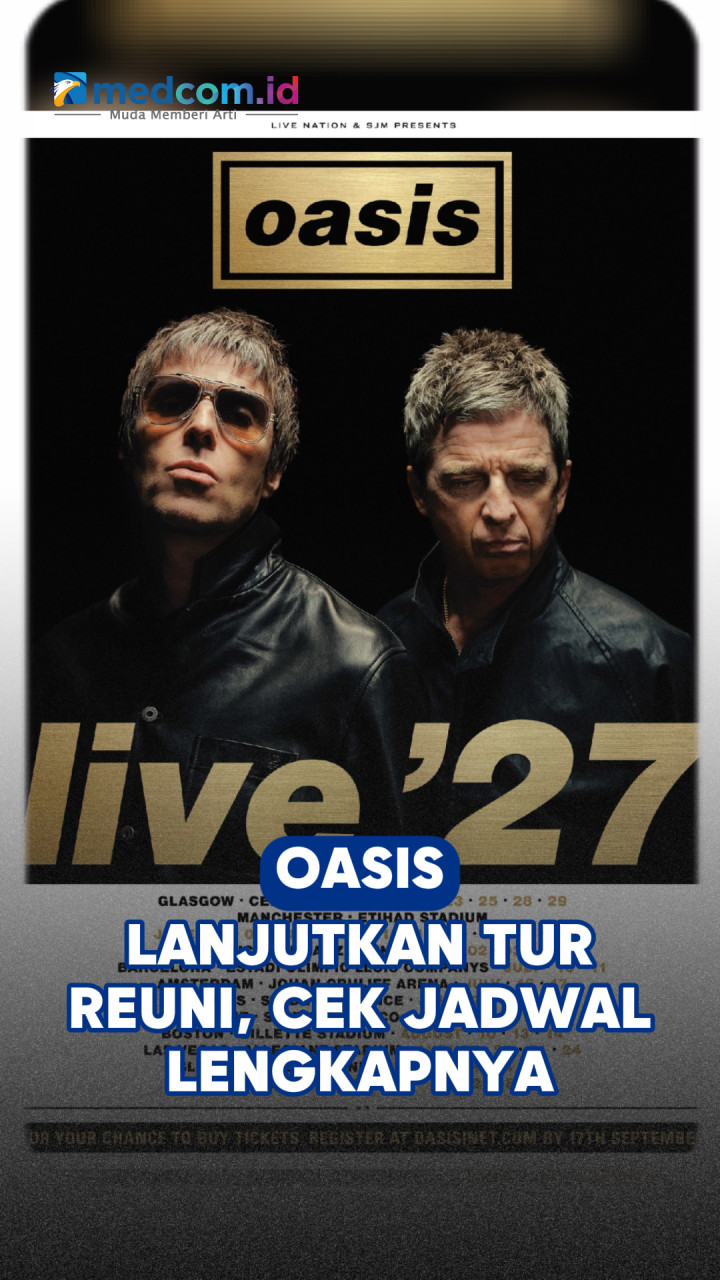 Oasis Lanjutkan Tur Reuni, Cek Jadwal Lengkapnya