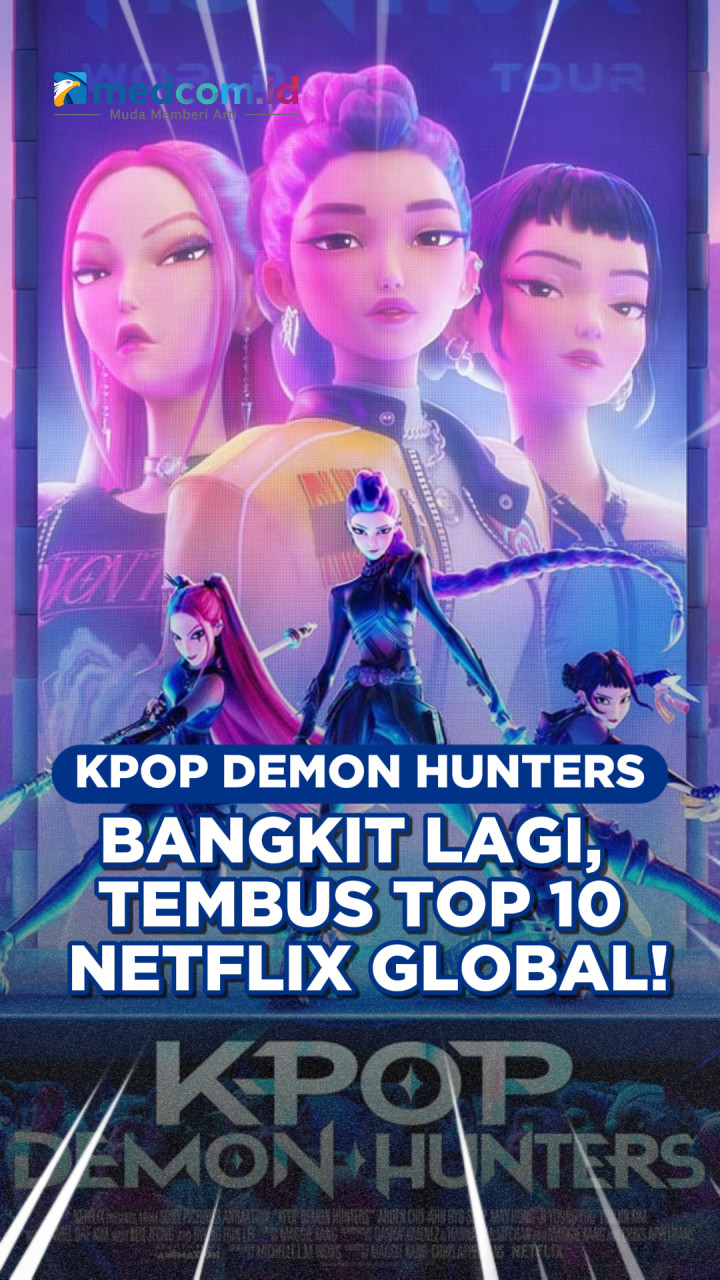 KPop Demon Hunters Bangkit Lagi, Tembus Top 10 Netflix Global!