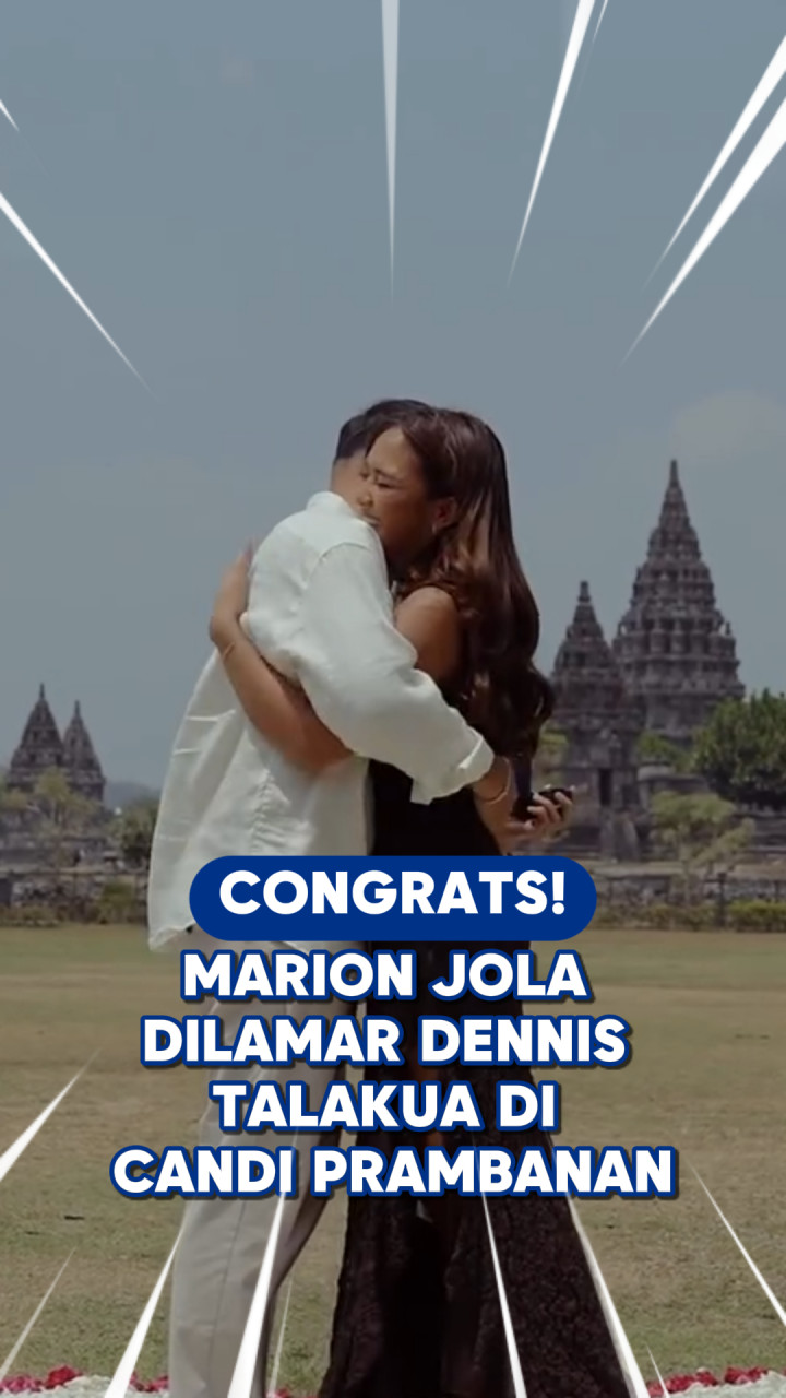 Congrats! Marion Jola Dilamar Dennis Talakua di Candi Prambanan