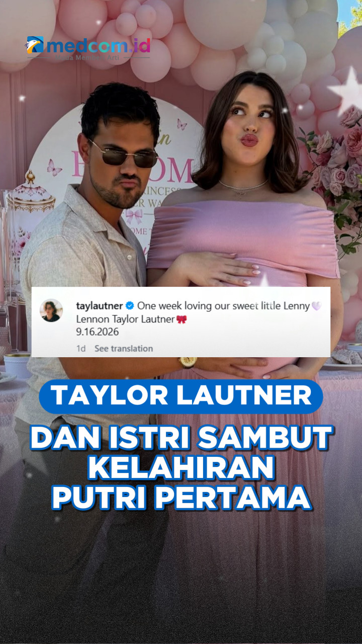 Selamat! Taylor Lautner dan Istri Sambut Kelahiran Putri Pertama