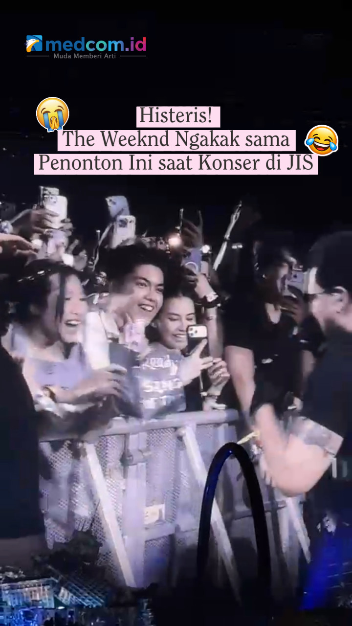 Histeris! The Weeknd Ngakak sama Penonton Ini saat Konser di JIS