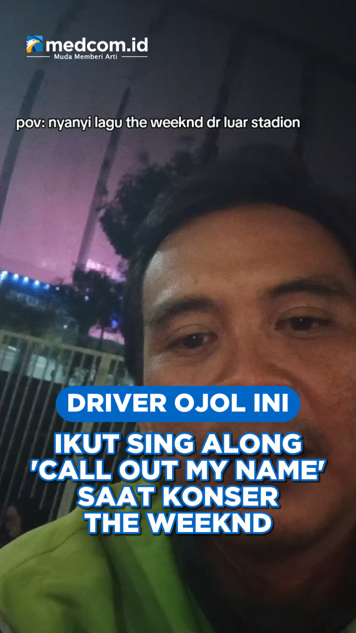 Driver Ojol Ini Ikut Sing Along 'Call Out My Name' saat Konser The Weeknd