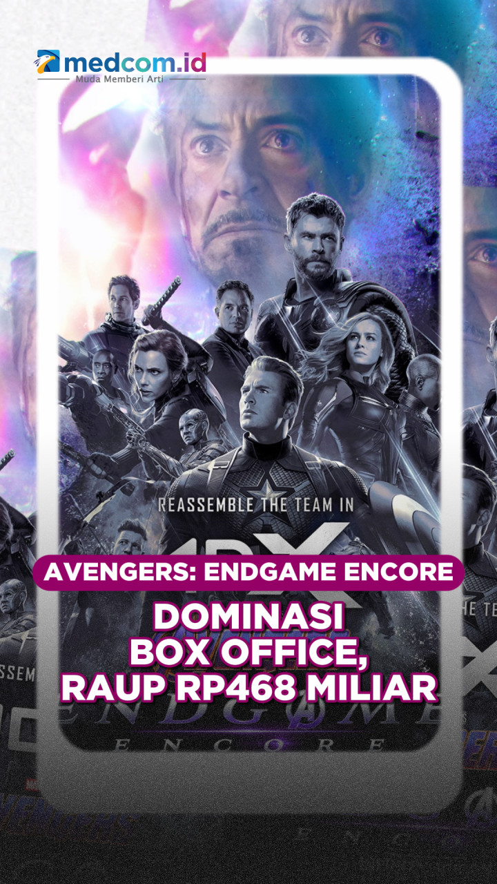 Avengers: Endgame Encore Dominasi Box Office, Raup Rp468 Miliar