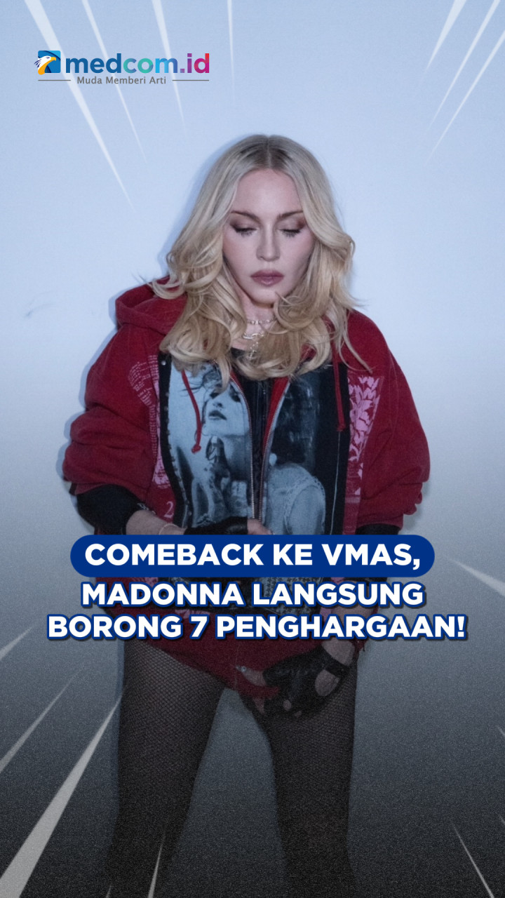 Comeback ke VMAs, Madonna Langsung Borong 7 Penghargaan!