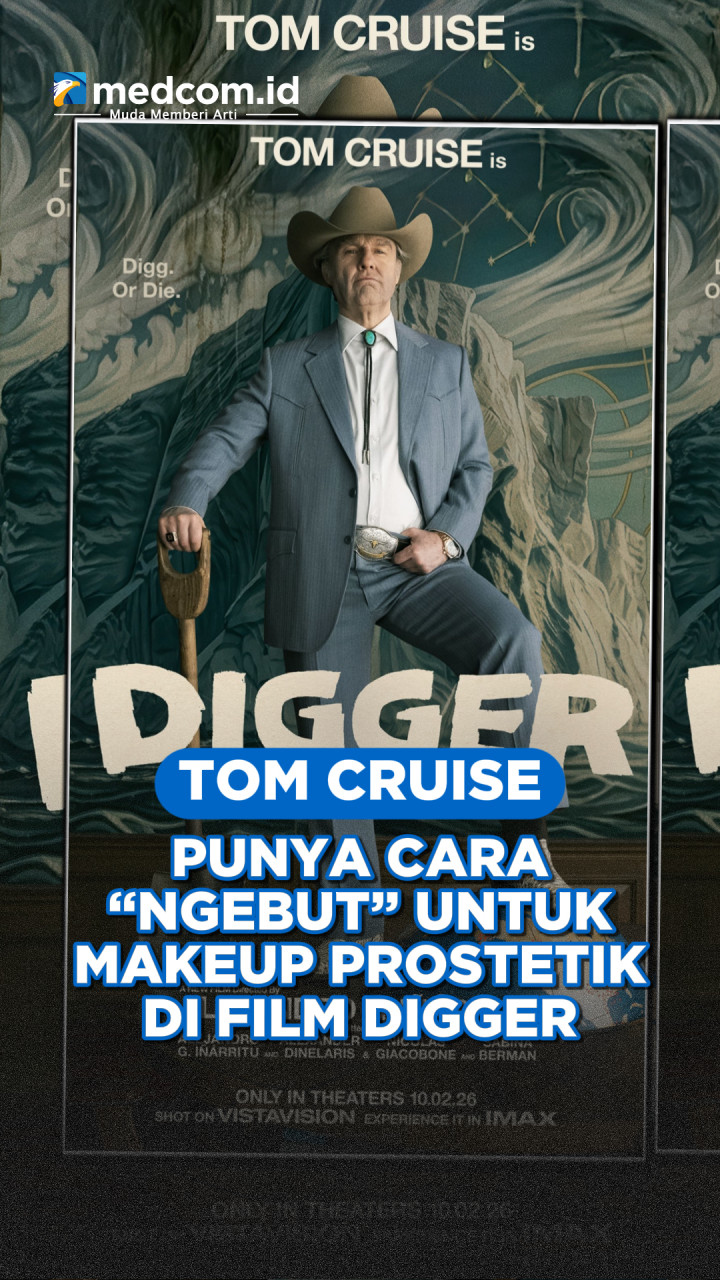 Demi Efisiensi, Tom Cruise Punya Cara Ngebut untuk Makeup Prostetik di Film Digger