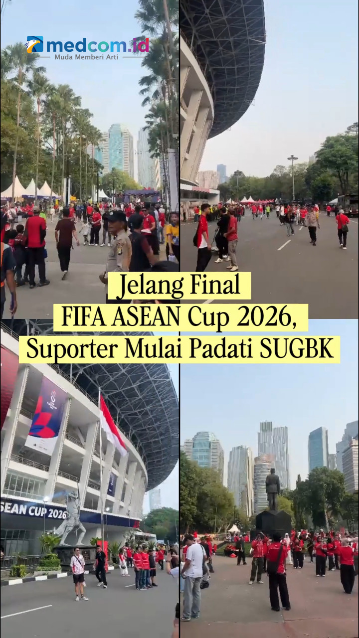 Jelang Final FIFA ASEAN Cup 2026, Suporter Mulai Padati SUGBK