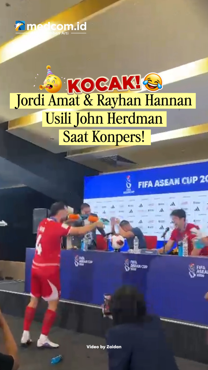 Kocak! Jordi Amat & Rayhan Hannan Usili John Herdman Saat Konpers!