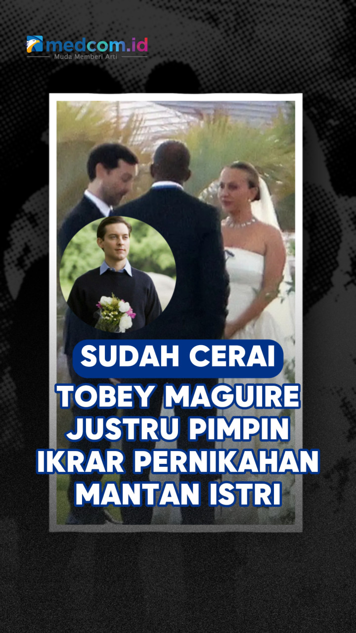 Sudah Cerai, Tobey Maguire Justru Pimpin Ikrar Pernikahan Mantan Istri