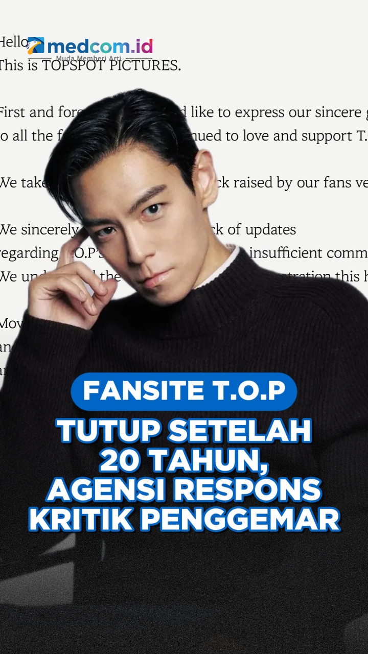 Fansite T.O.P Tutup setelah 20 Tahun, Agensi Respons Kritik Penggemar