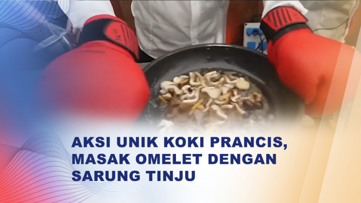 Masak Omelet Pakai Sarung Tinju, Begini Aksi Koki Prancis