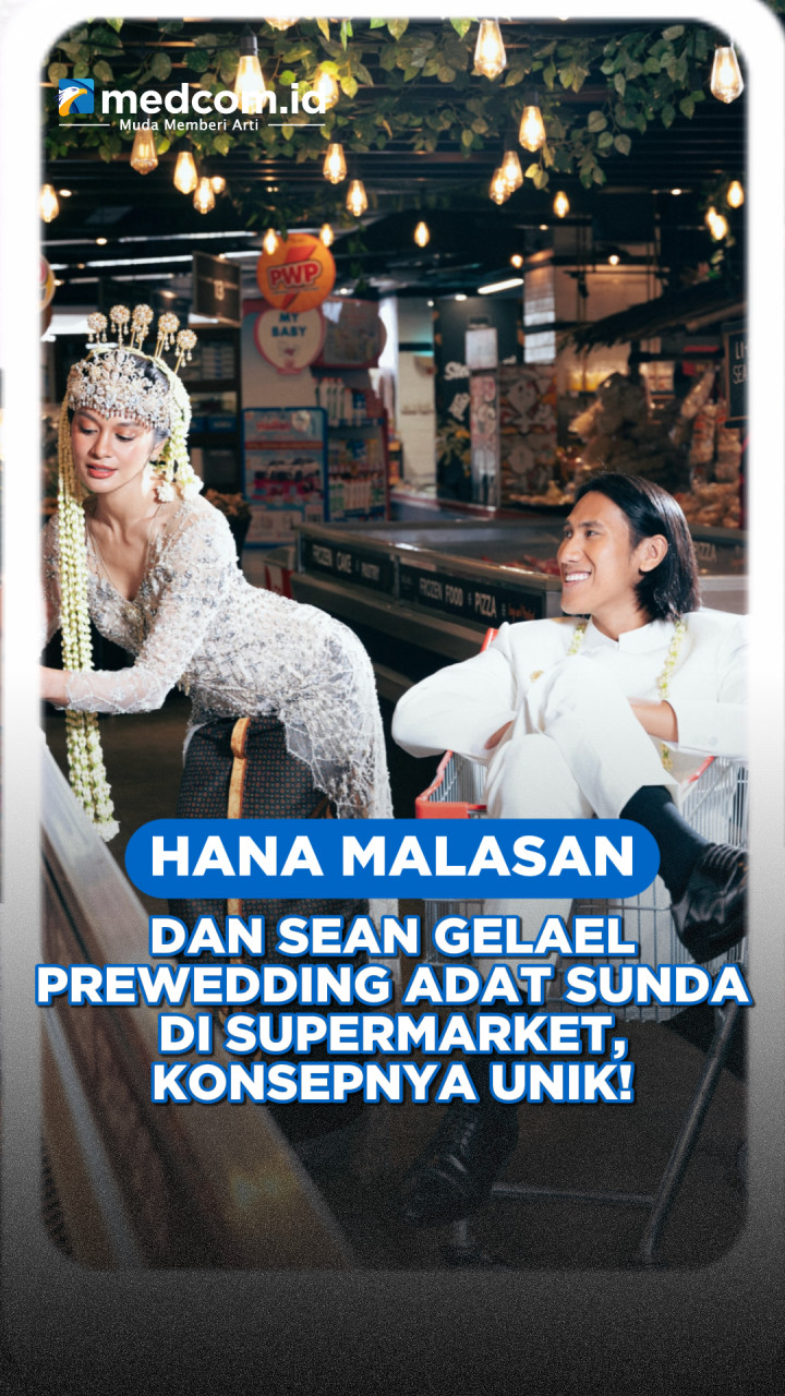 Hana Malasan dan Sean Gelael Prewedding Adat Sunda di Supermarket, Konsepnya Unik!