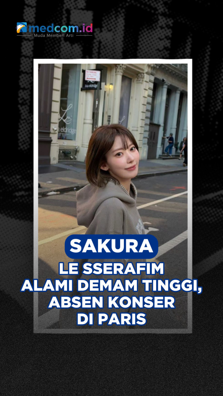Sakura LE SSERAFIM Alami Demam Tinggi, Absen Konser di Paris