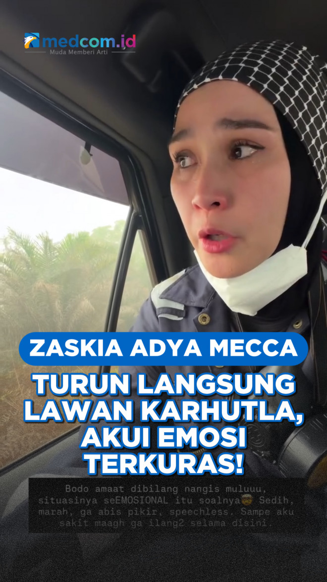 Zaskia Adya Mecca Turun Langsung Lawan Karhutla, Akui Emosi Terkuras